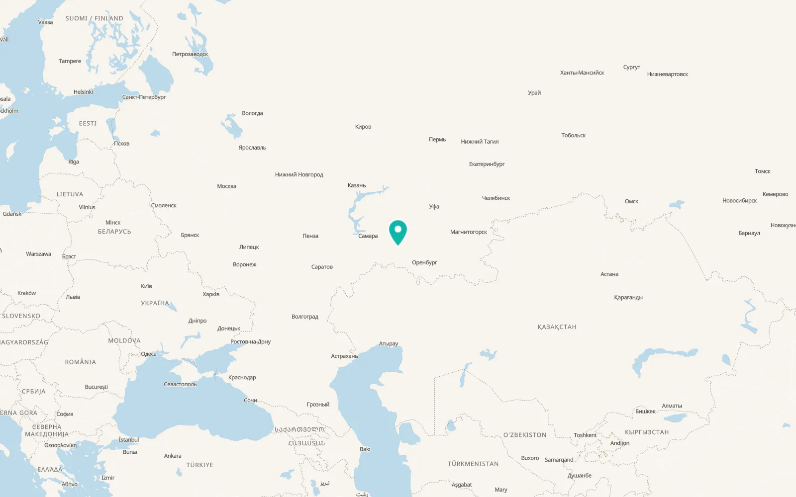 Map of Totskoye