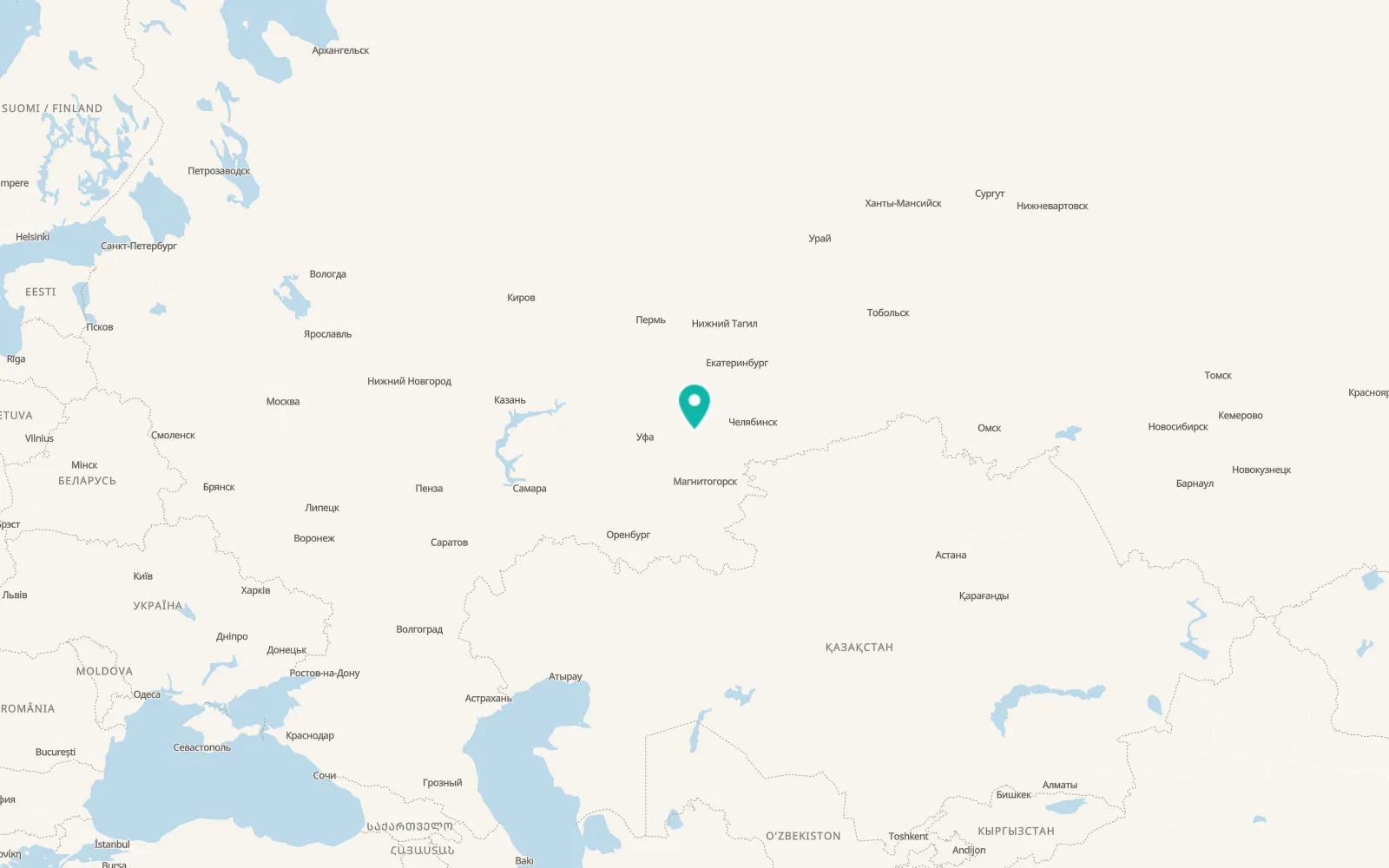 Map of Trëkhgornyy