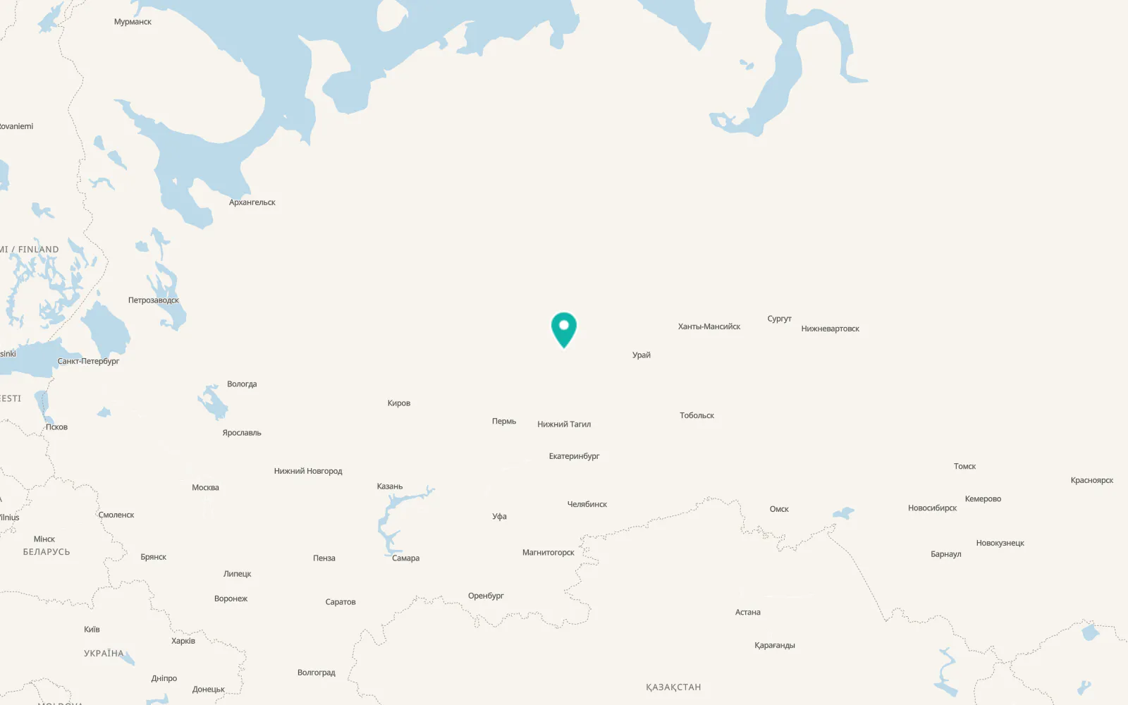 Map of Tretiy Severnyy