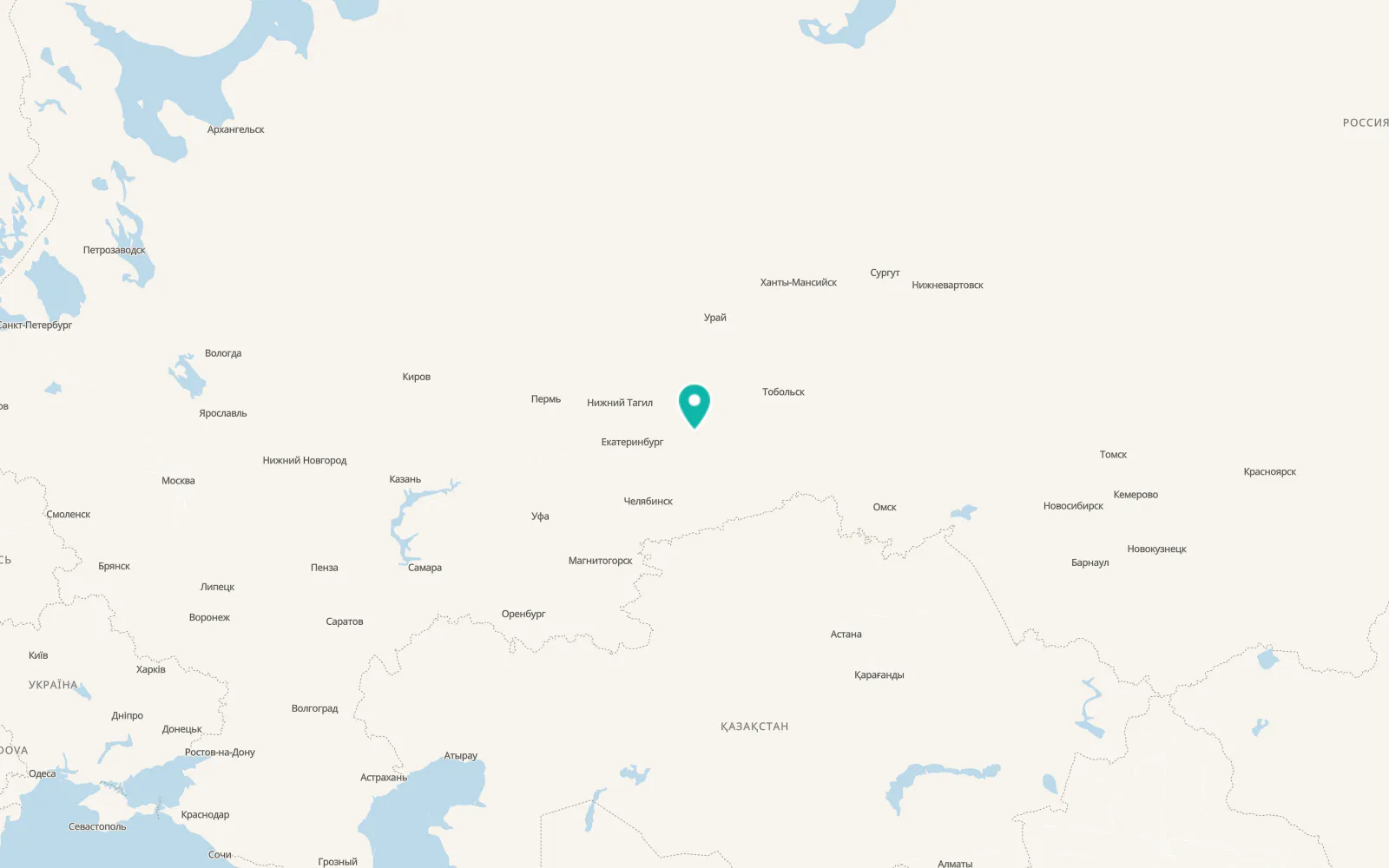 Map of Troitskiy