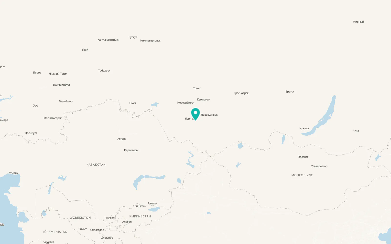 Map of Troitskoye