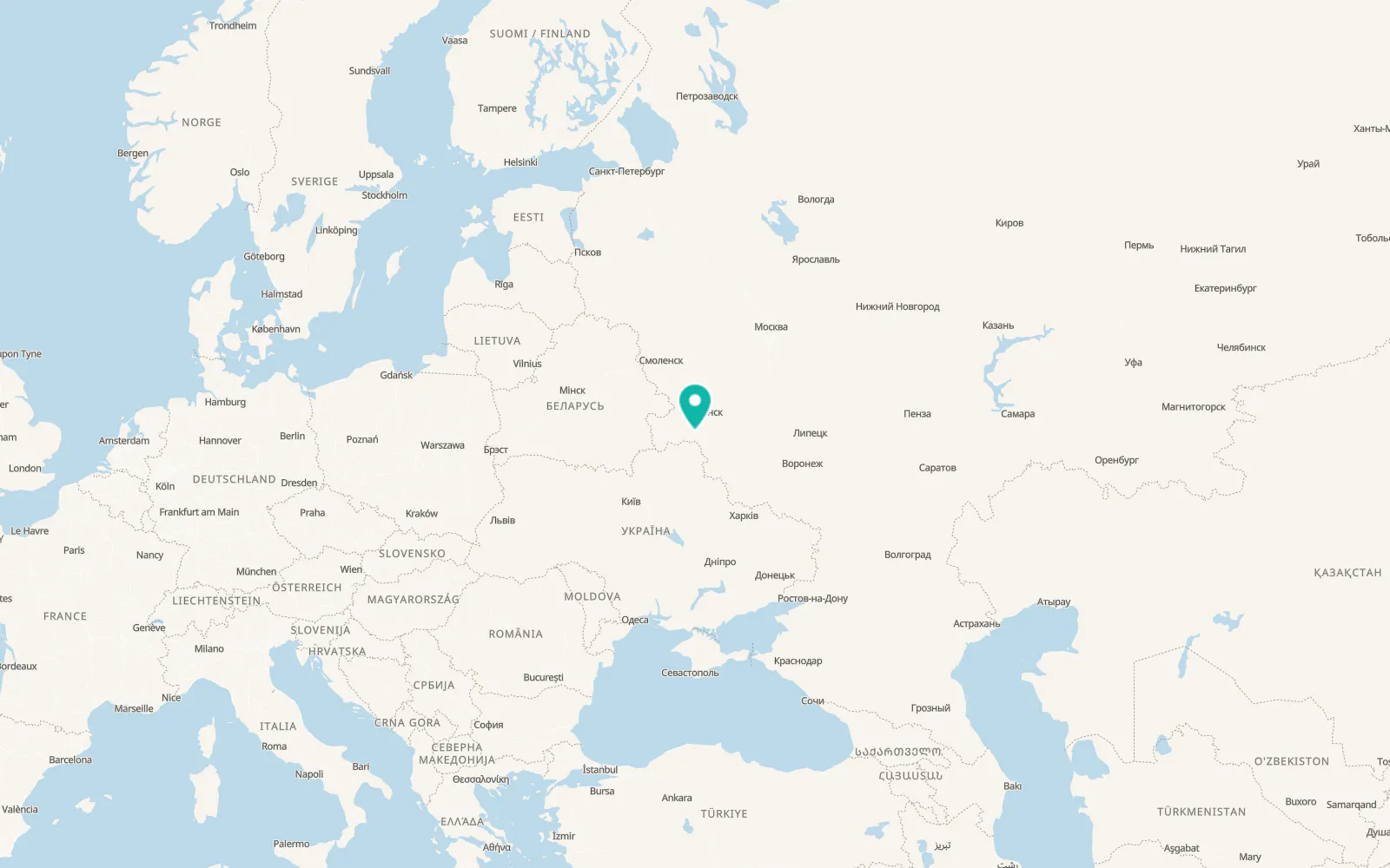 Map of Trubchevsk
