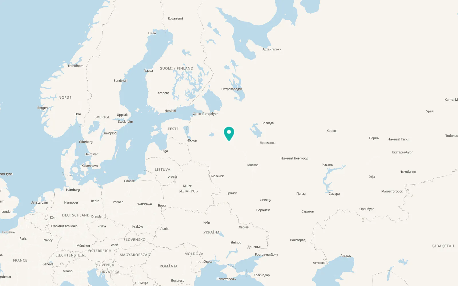 Map of Trud