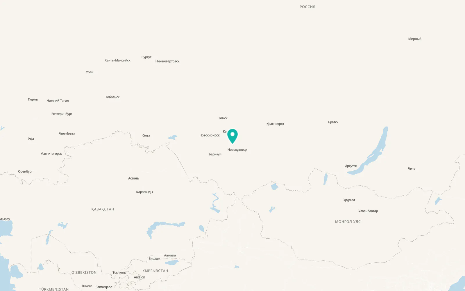 Map of Trudarmeyskiy