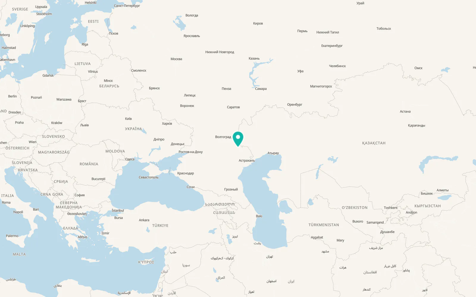 Map of Tsagan Aman