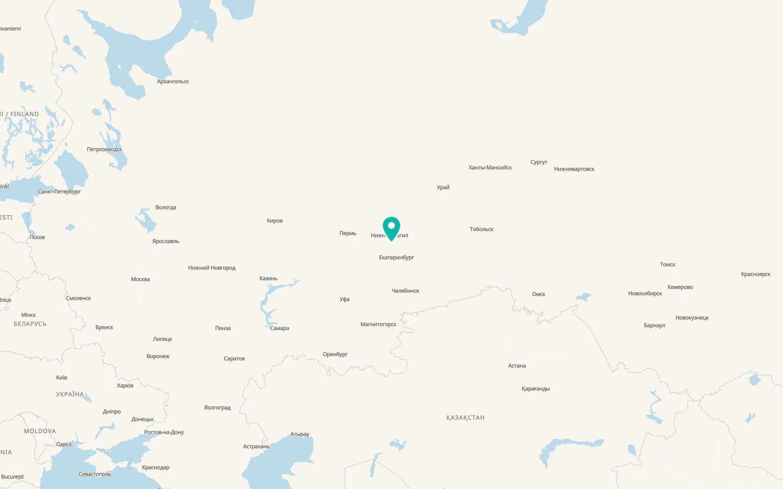 Map of Tsementnyy