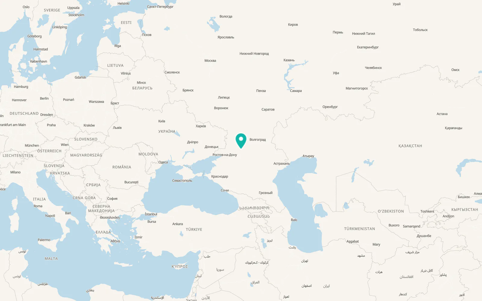 Map of Tsimlyansk