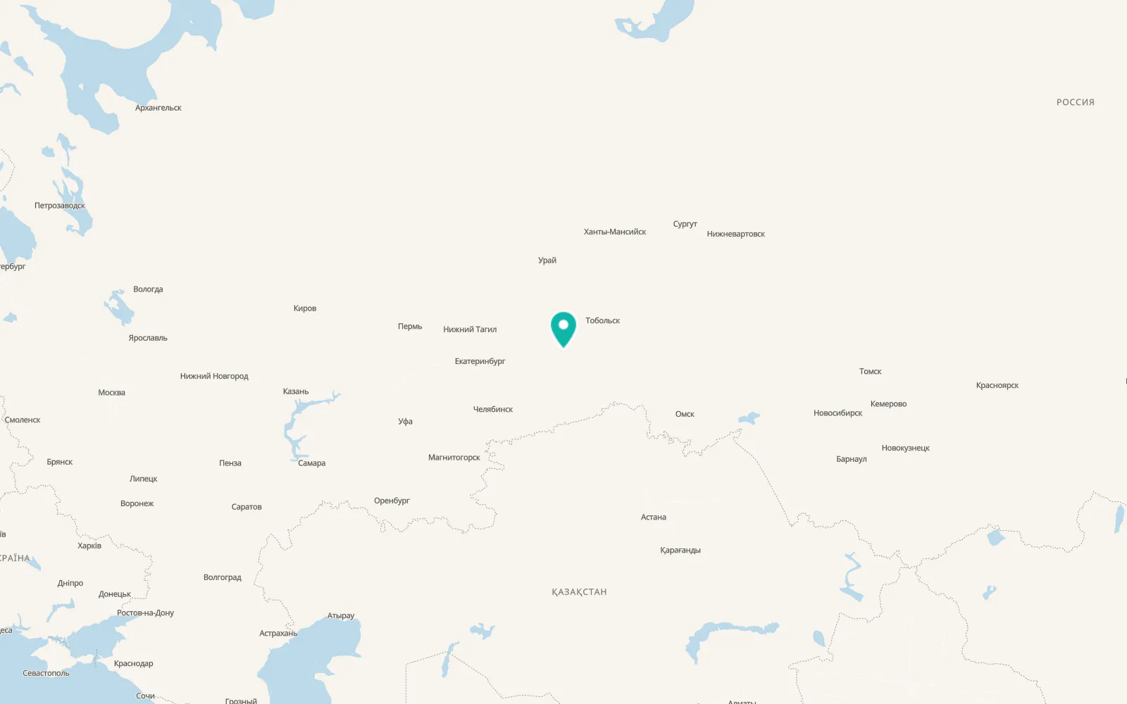 Map of Turayeva