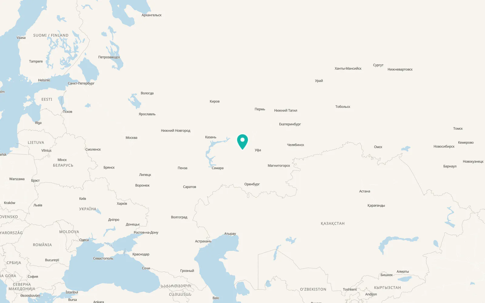 Map of Tuymazy