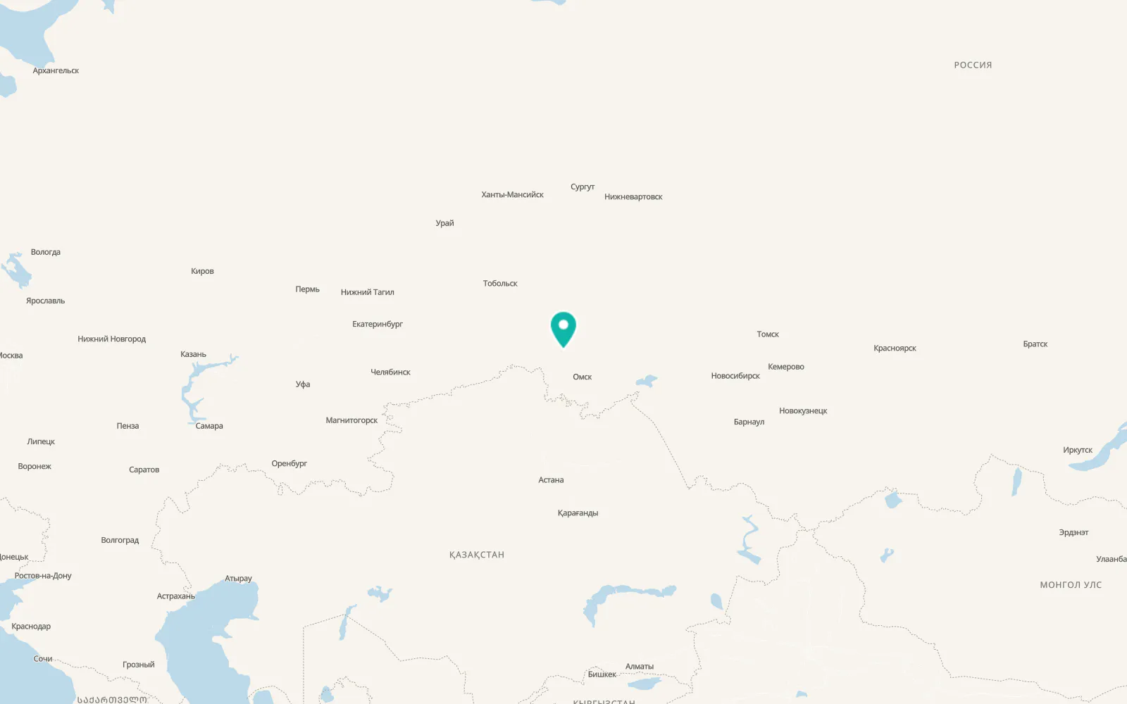 Map of Tyukalinsk