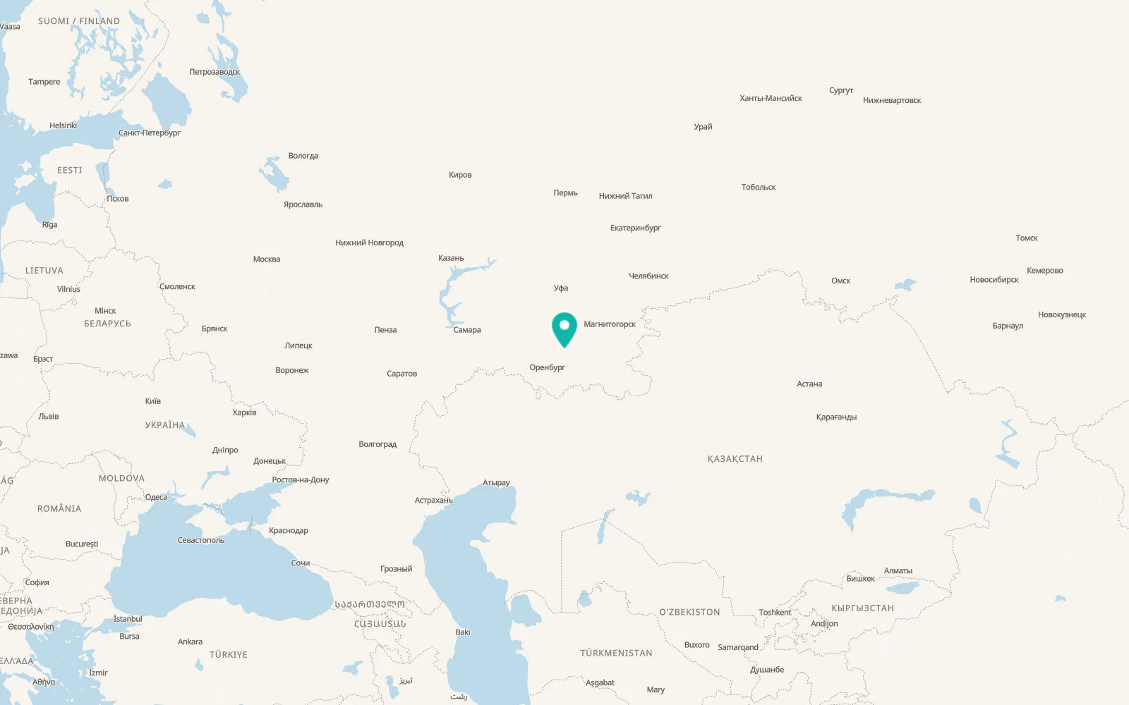 Map of Tyul’gan