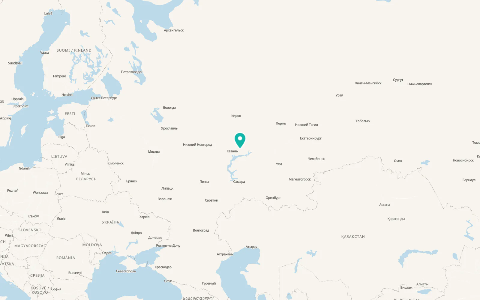 Map of Tyulyachi