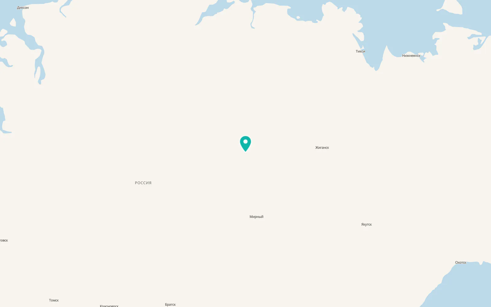 Map of Udachny