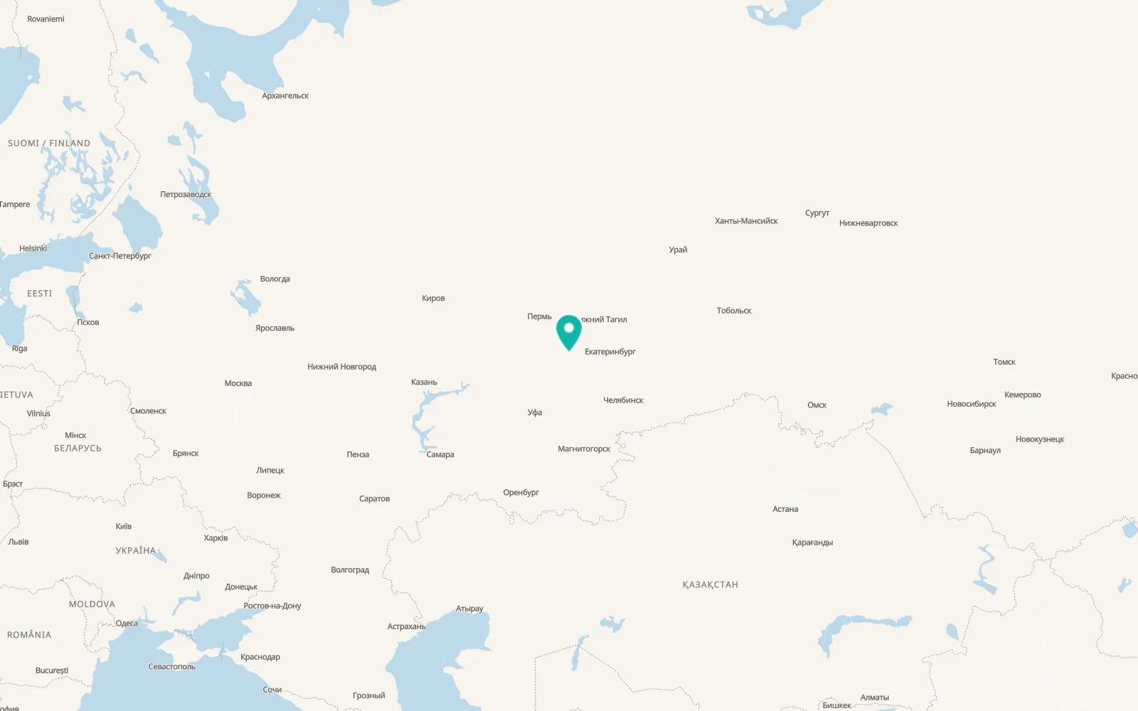 Map of Ufimskiy