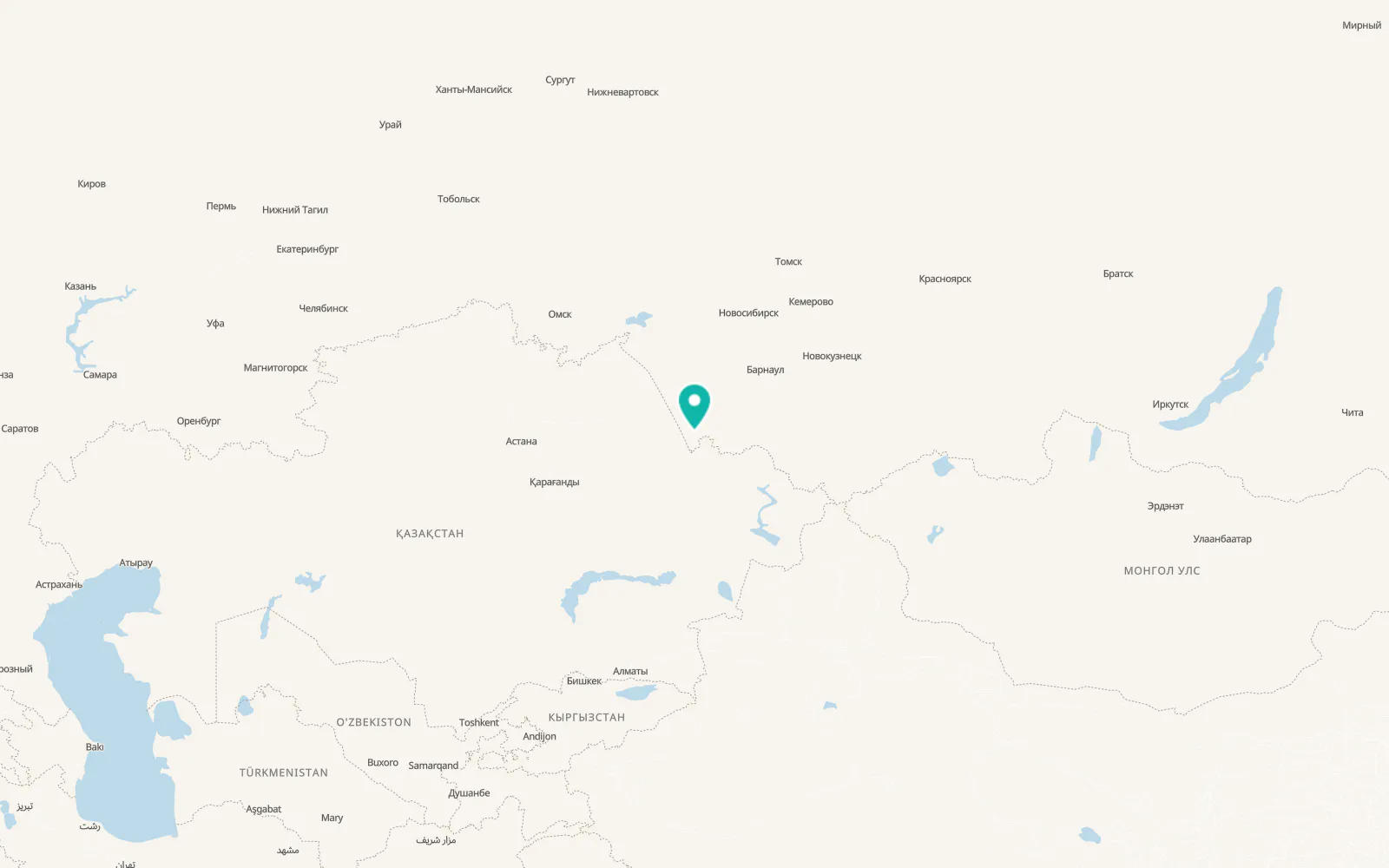 Map of Uglovskoye