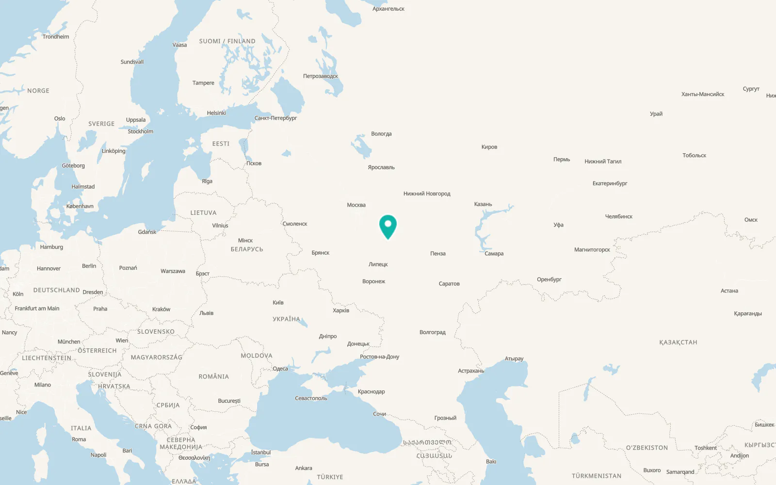 Map of Ukholovo