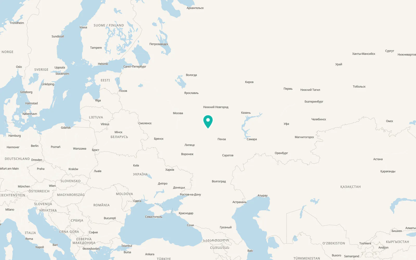 Map of Umet