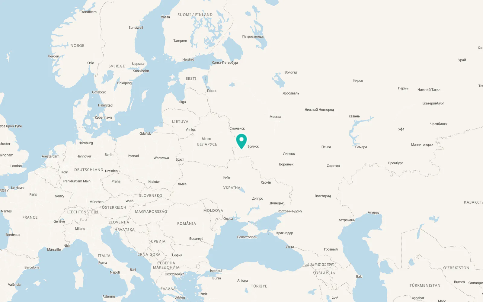 Map of Unecha