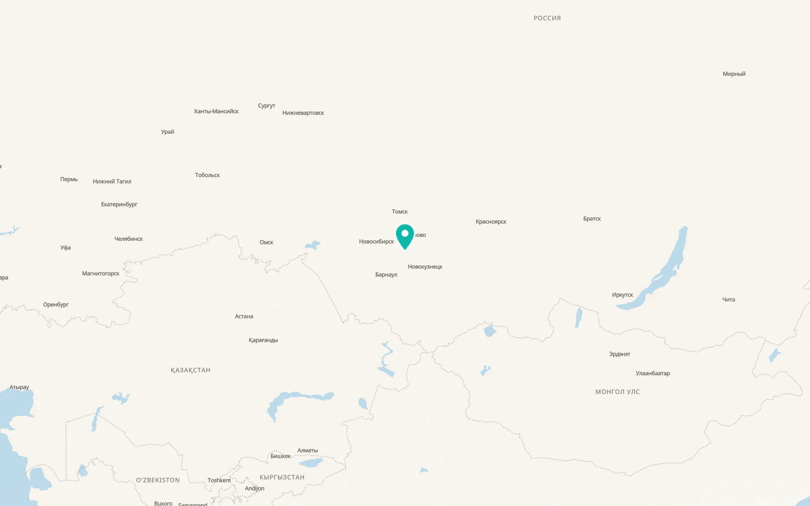 Map of Ursk