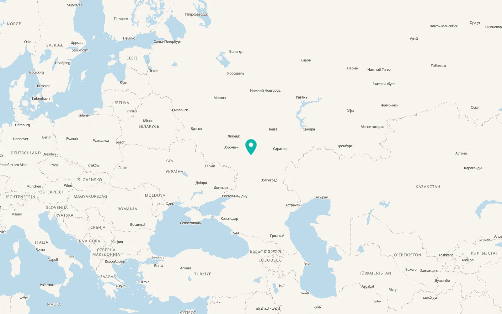 Map of Uryupinsk