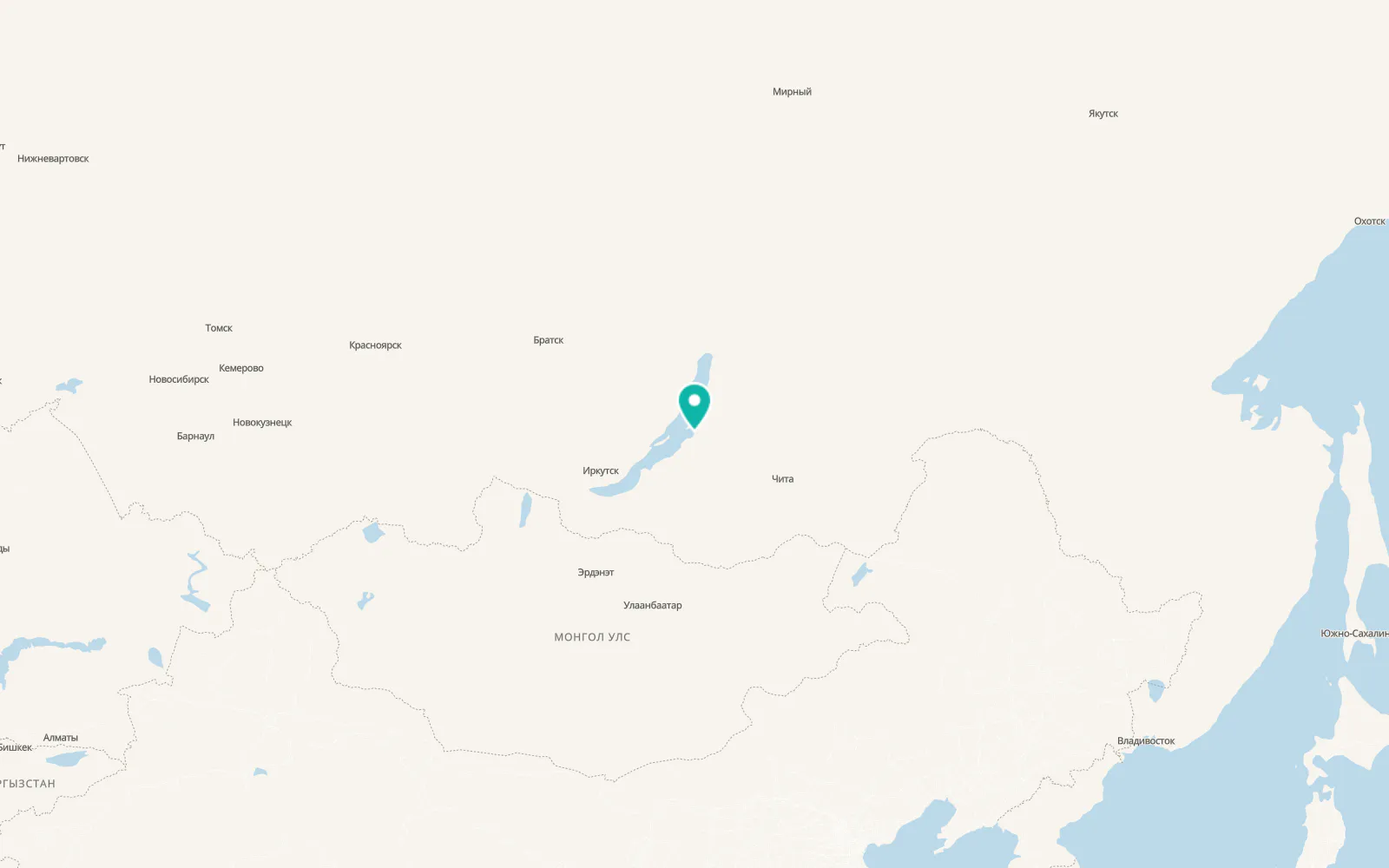Map of Ust’-Barguzin