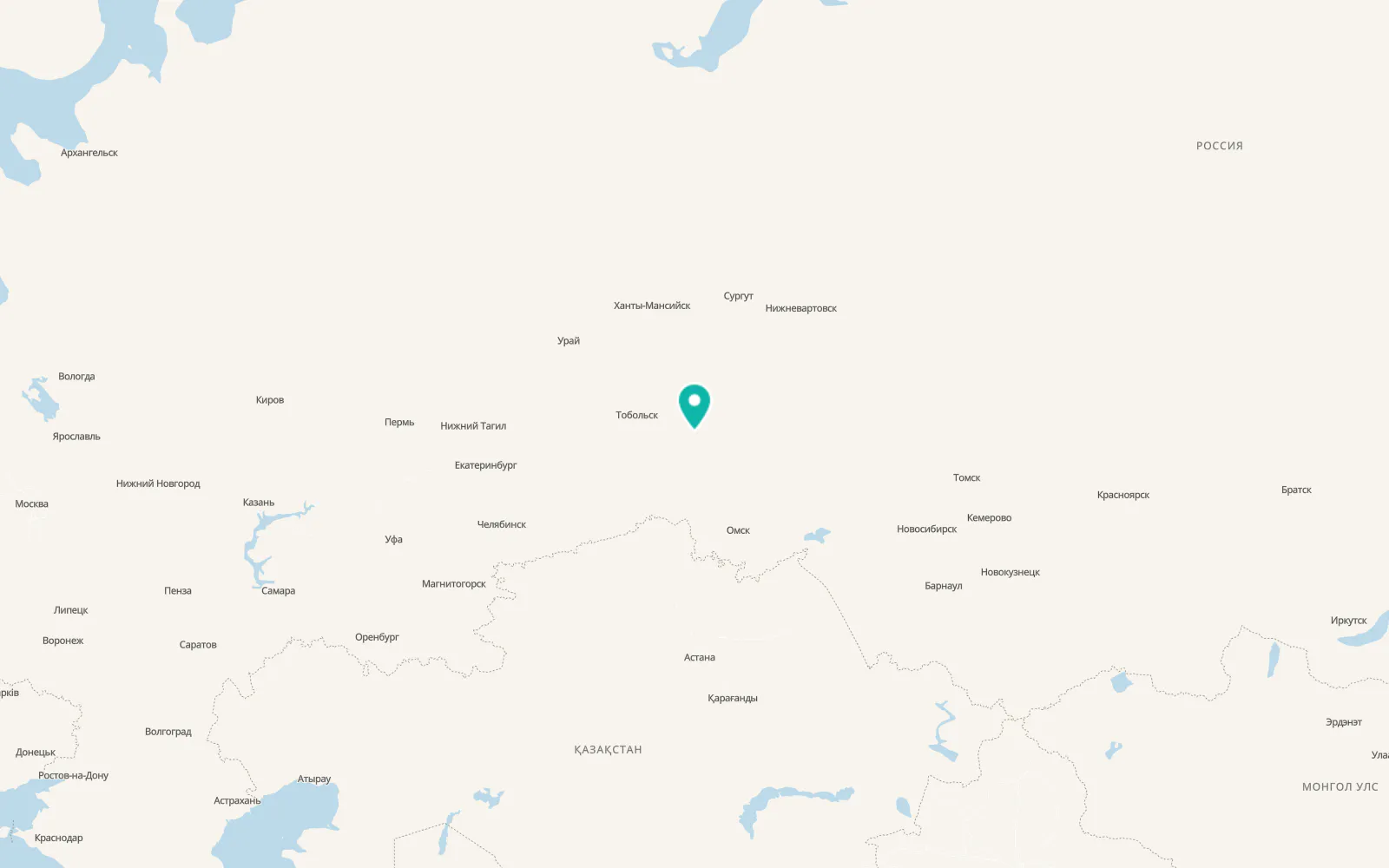 Map of Ust’-Ishim