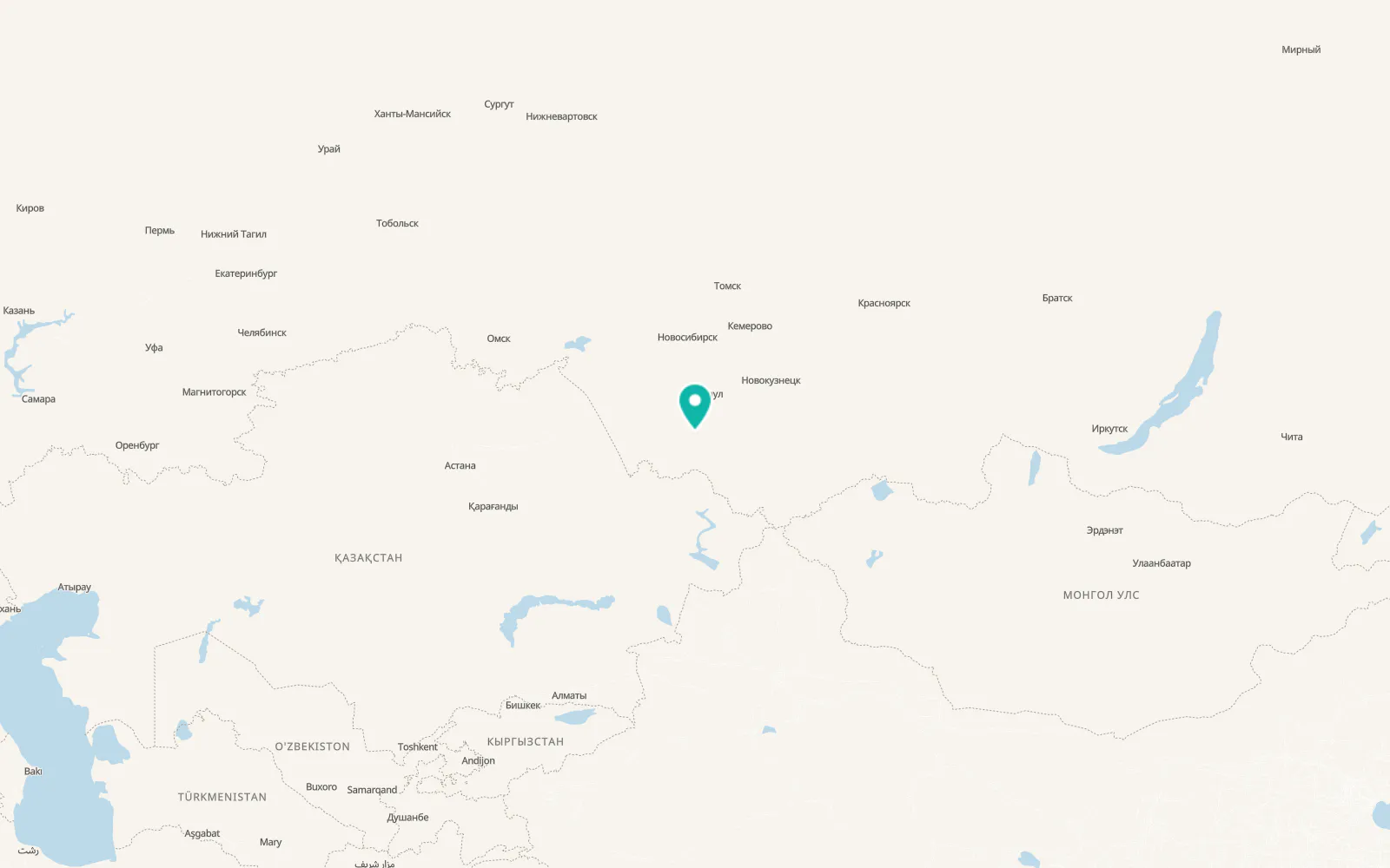 Map of Ust’-Kalmanka