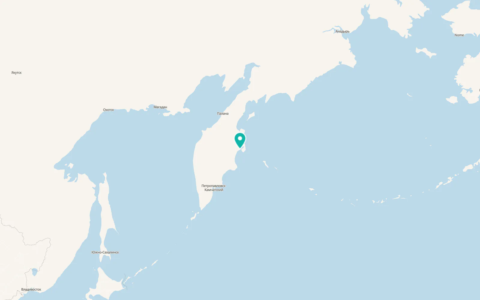 Map of Ust’-Kamchatsk Staryy