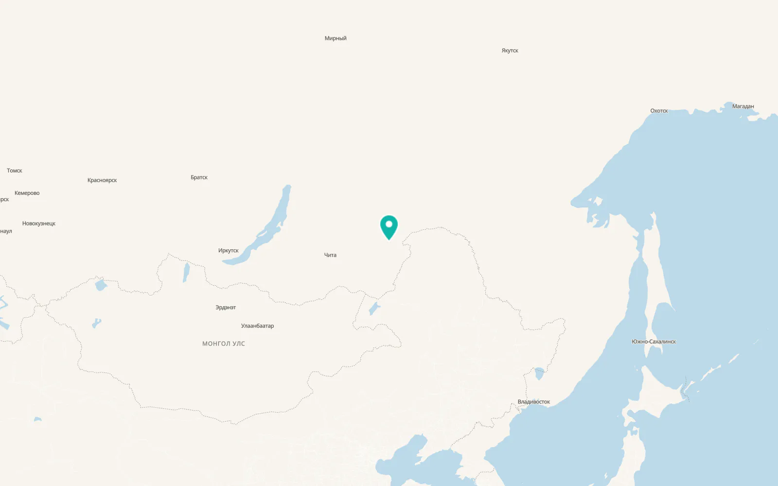 Map of Ust’-Karsk