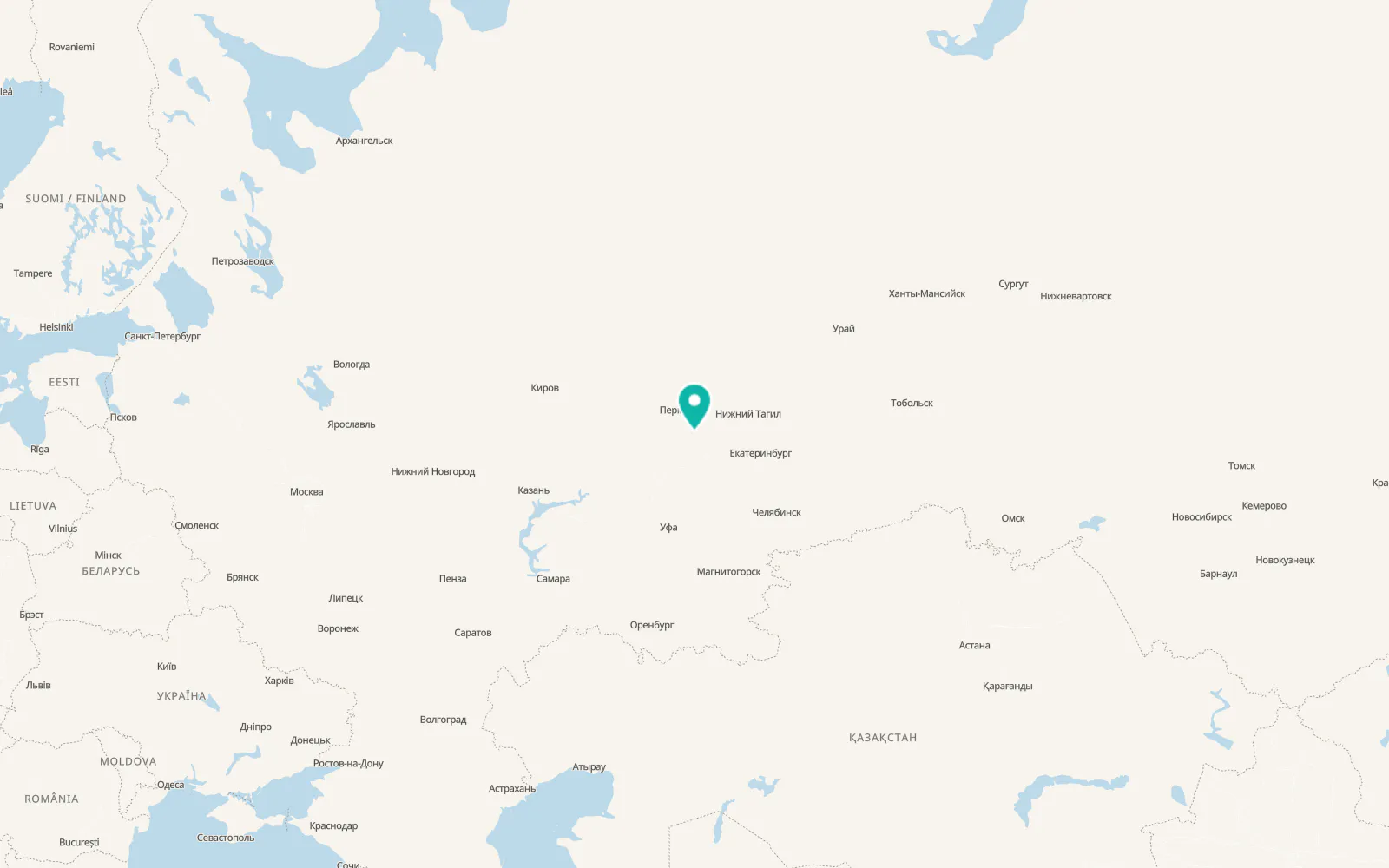 Map of Ust’-Kishert’