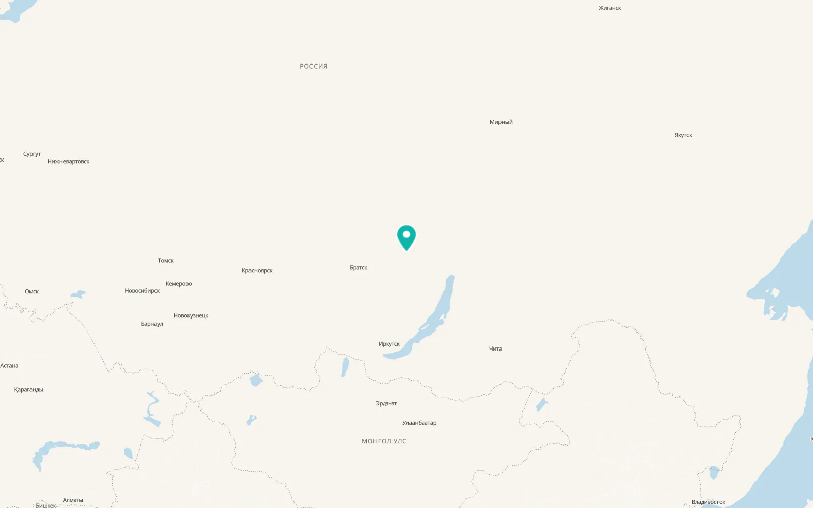 Map of Ust’-Kut