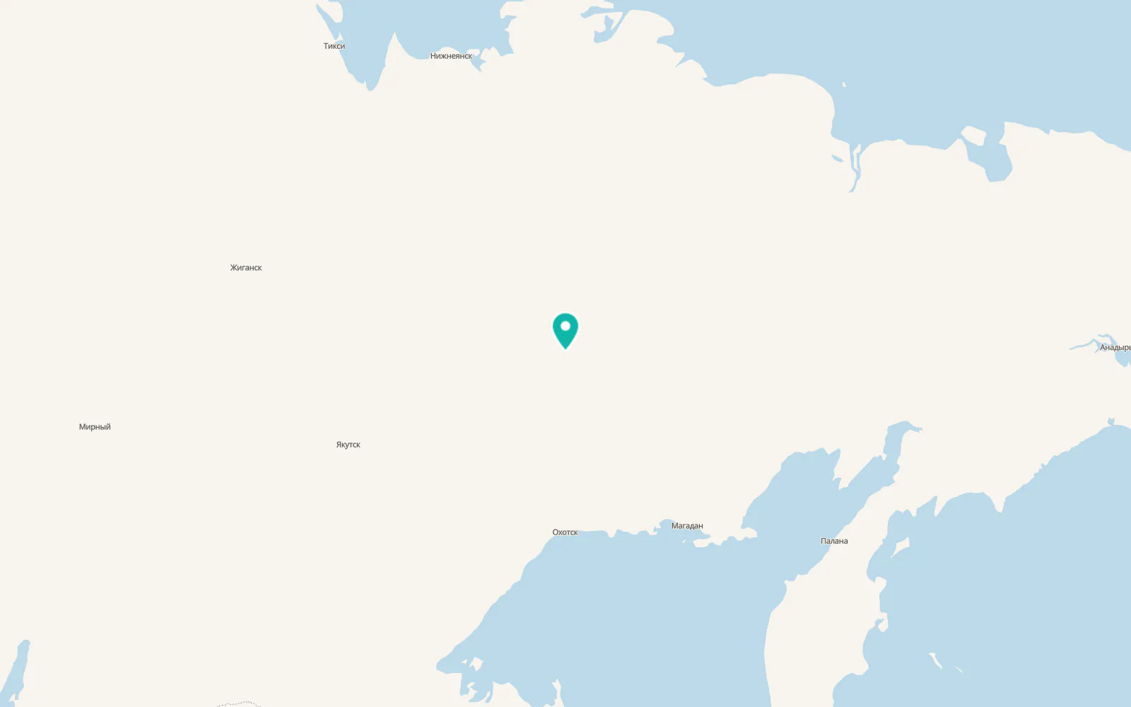 Map of Ust-Nera
