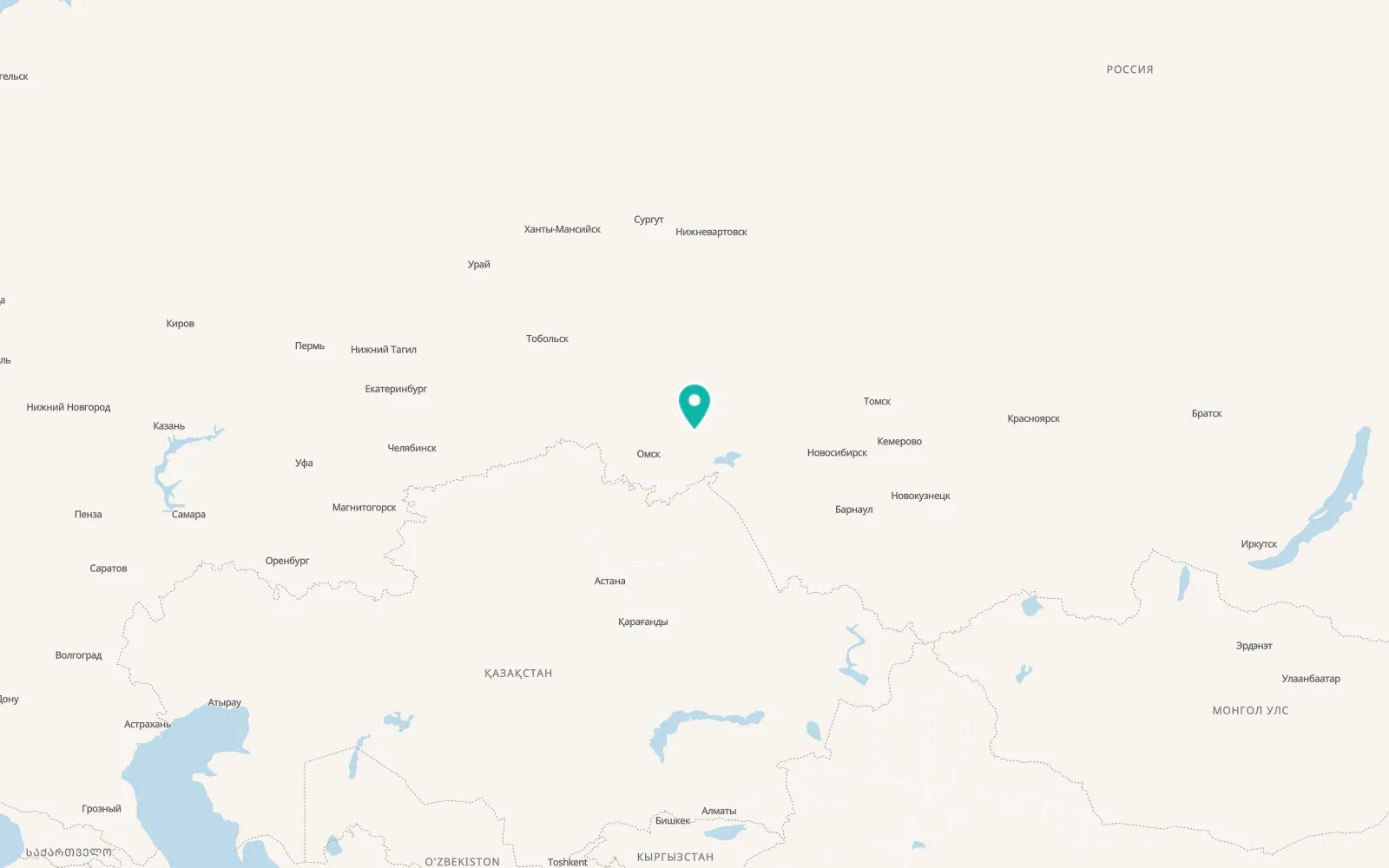 Map of Ust’-Tarka