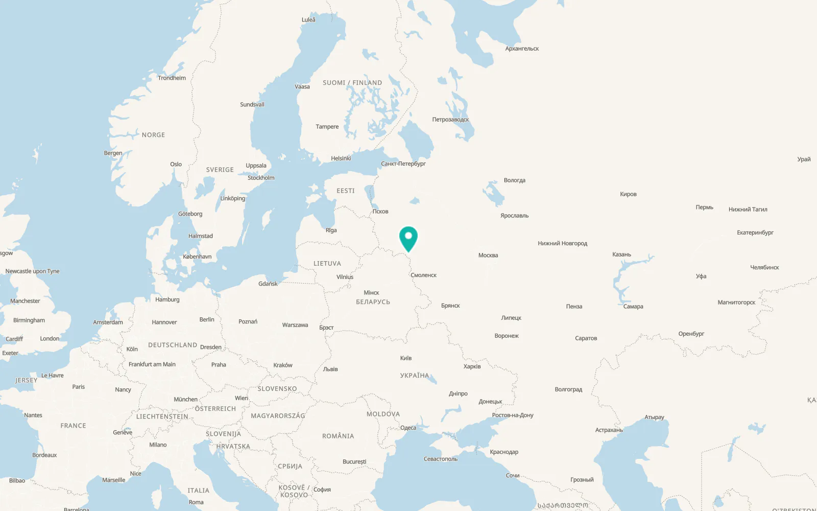 Map of Usvyaty