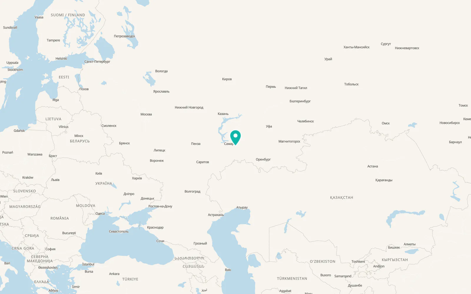 Map of Utevka