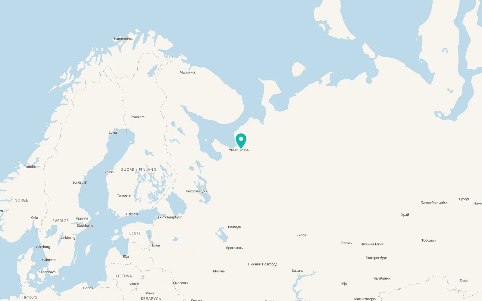 Map of Uyemskiy
