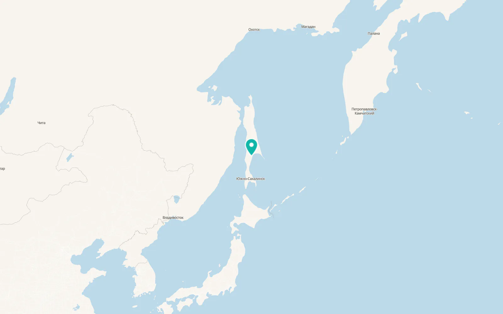 Map of Vakhrushev