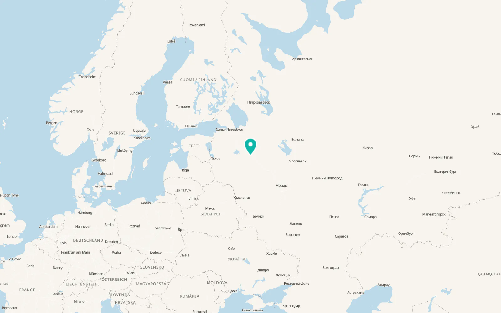 Map of Valday