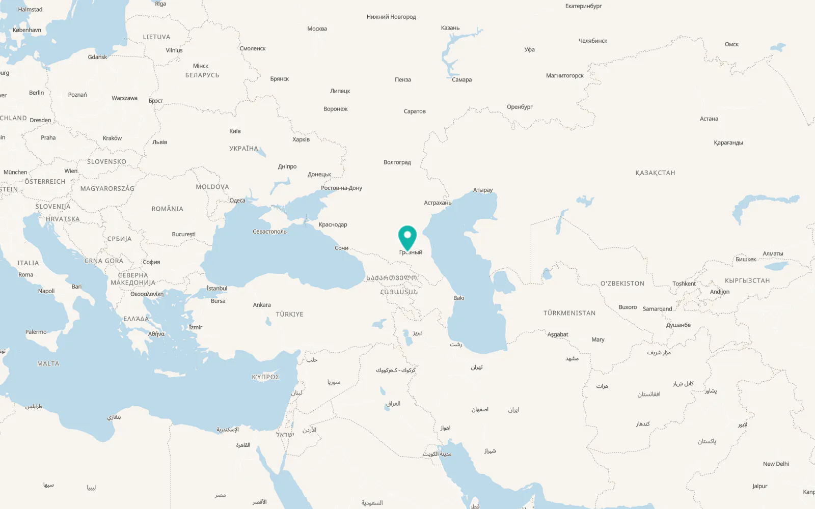 Map of Valerik