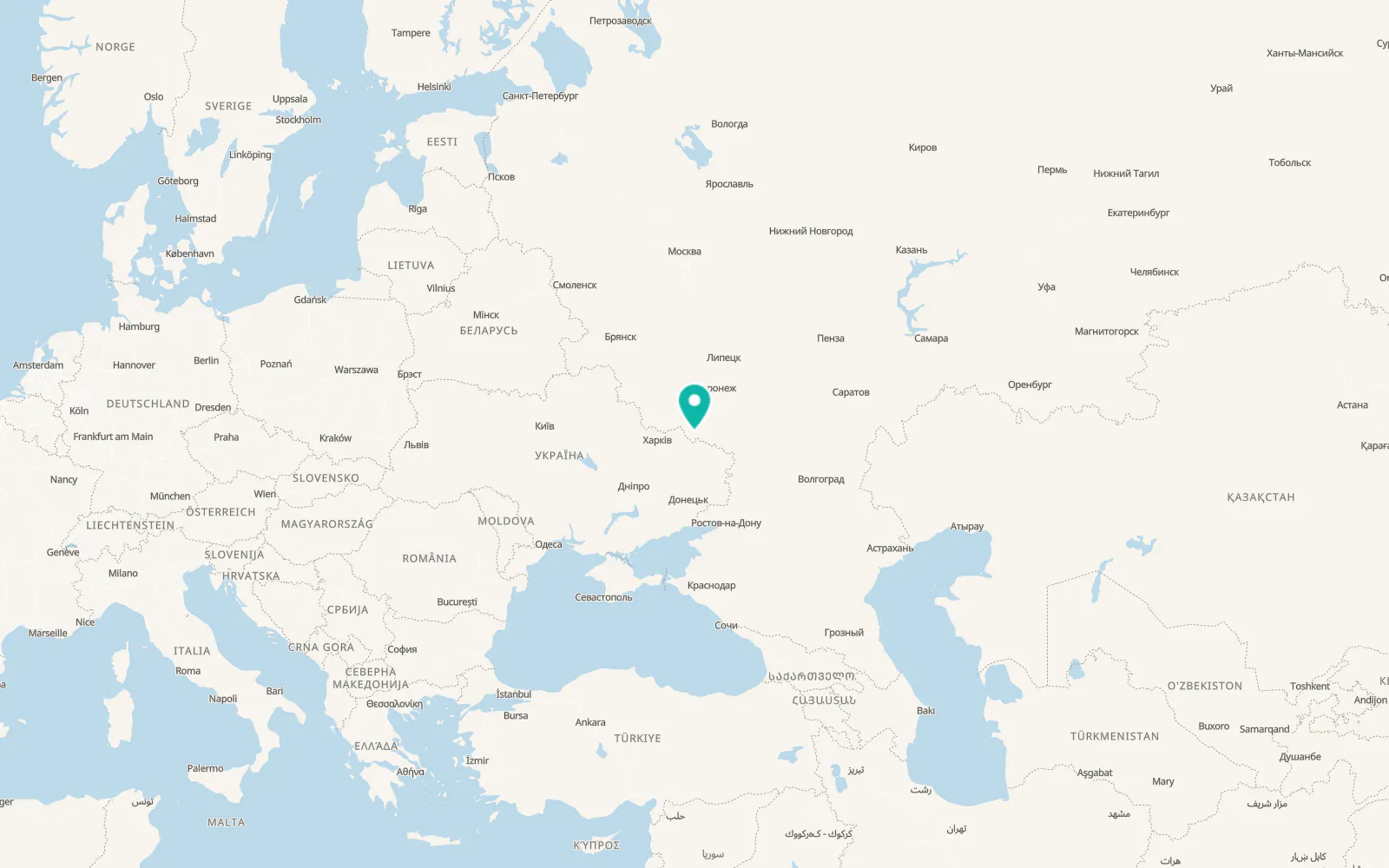 Map of Valuyki