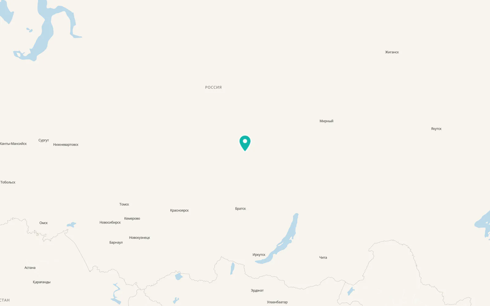 Map of Vanavara
