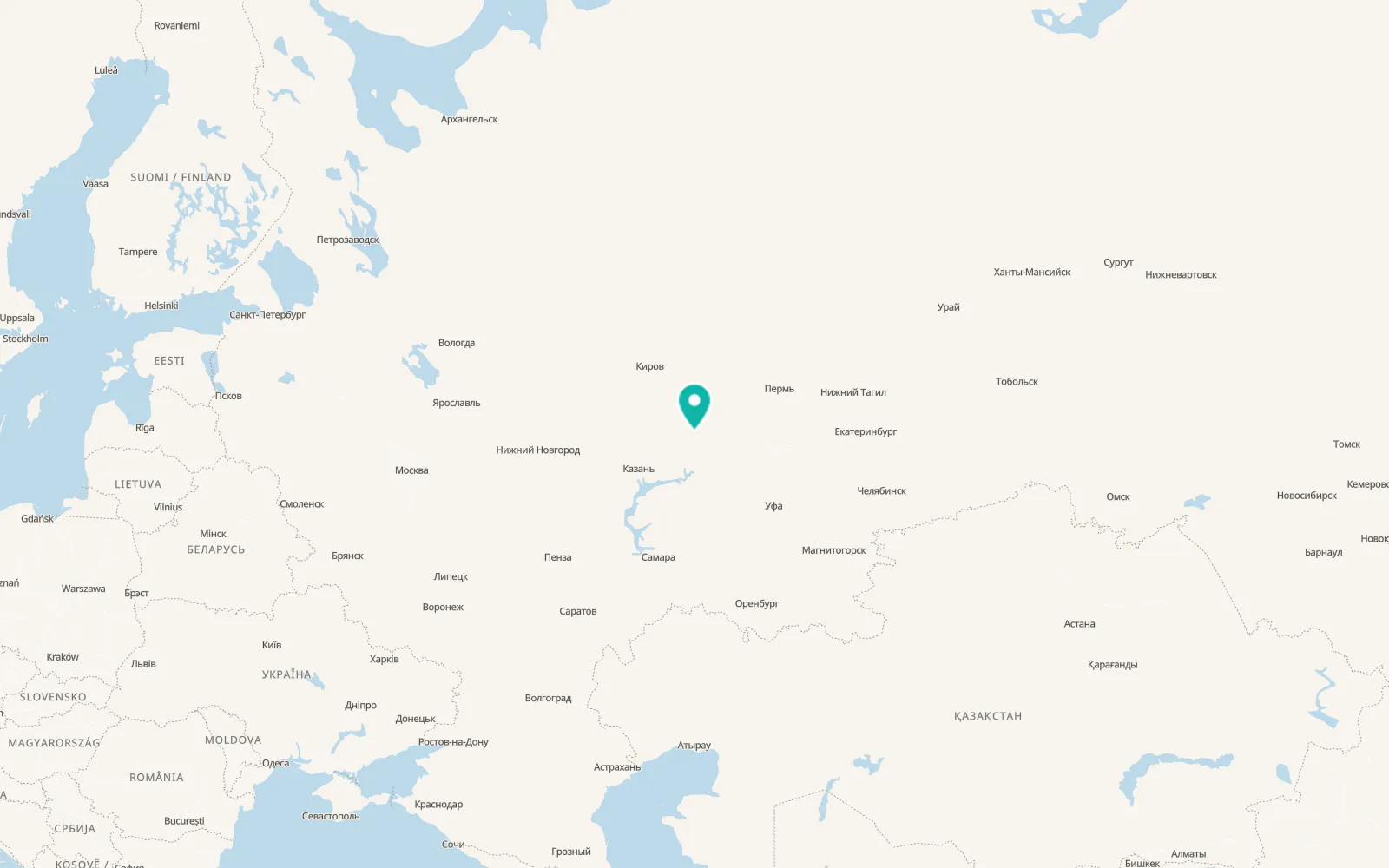 Map of Vavozh