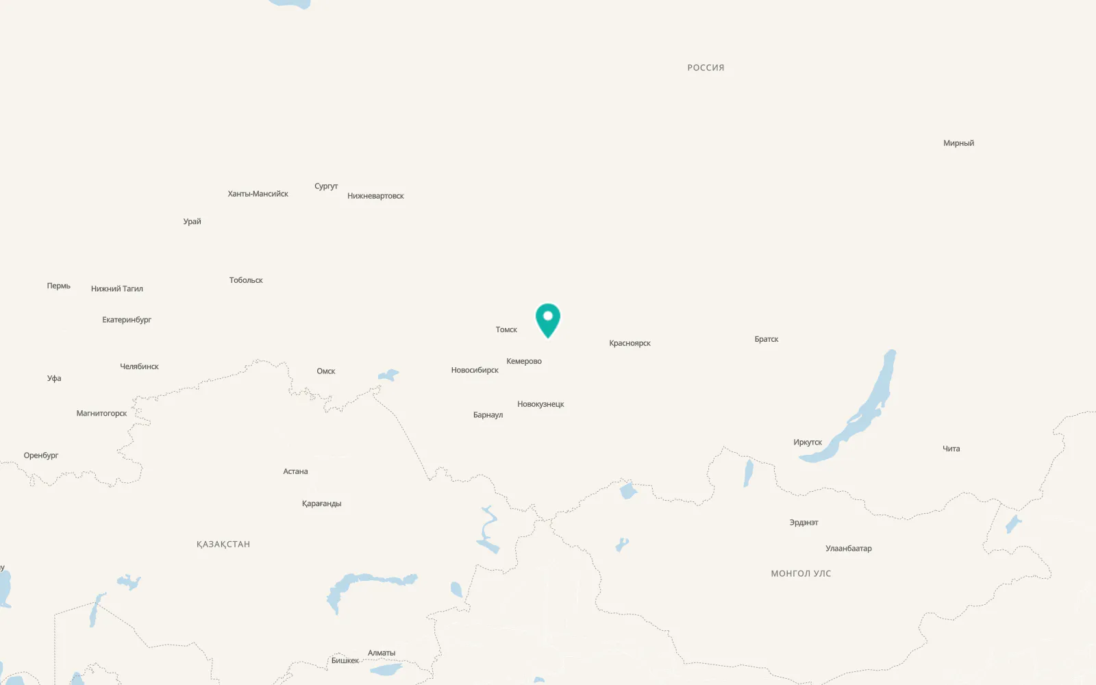 Map of Verkh-Chebula