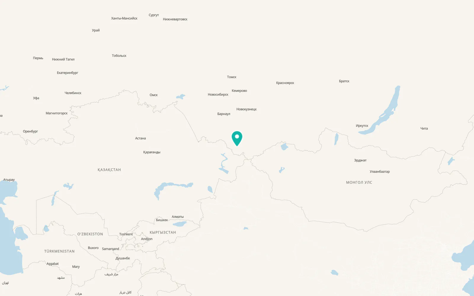 Map of Verkh-Uymon