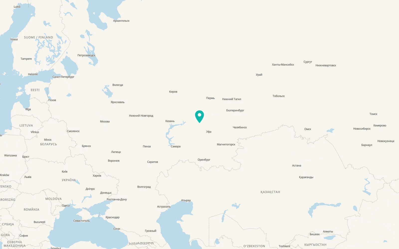 Map of Verkhneyarkeyevo
