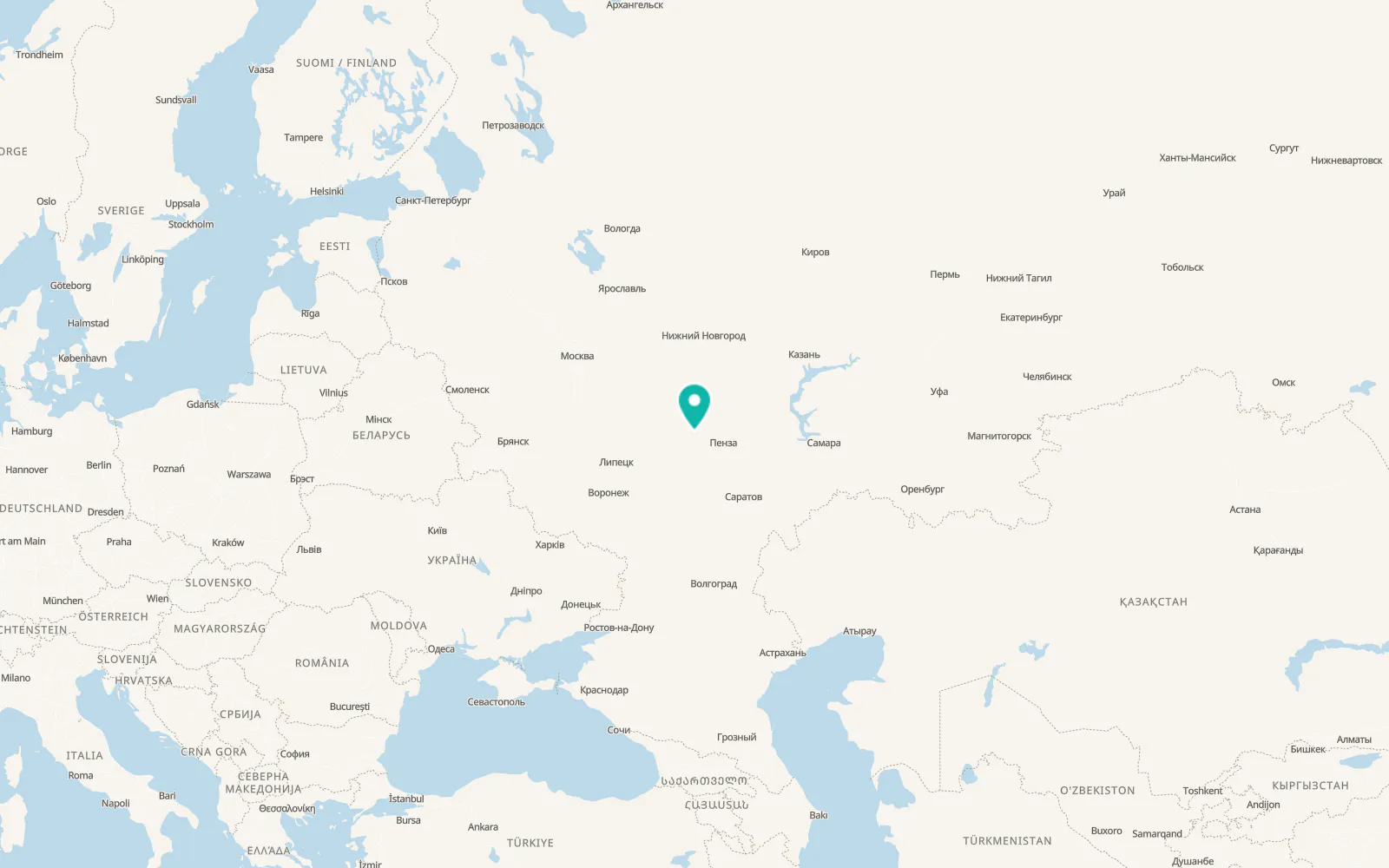 Map of Verkhniy Lomov