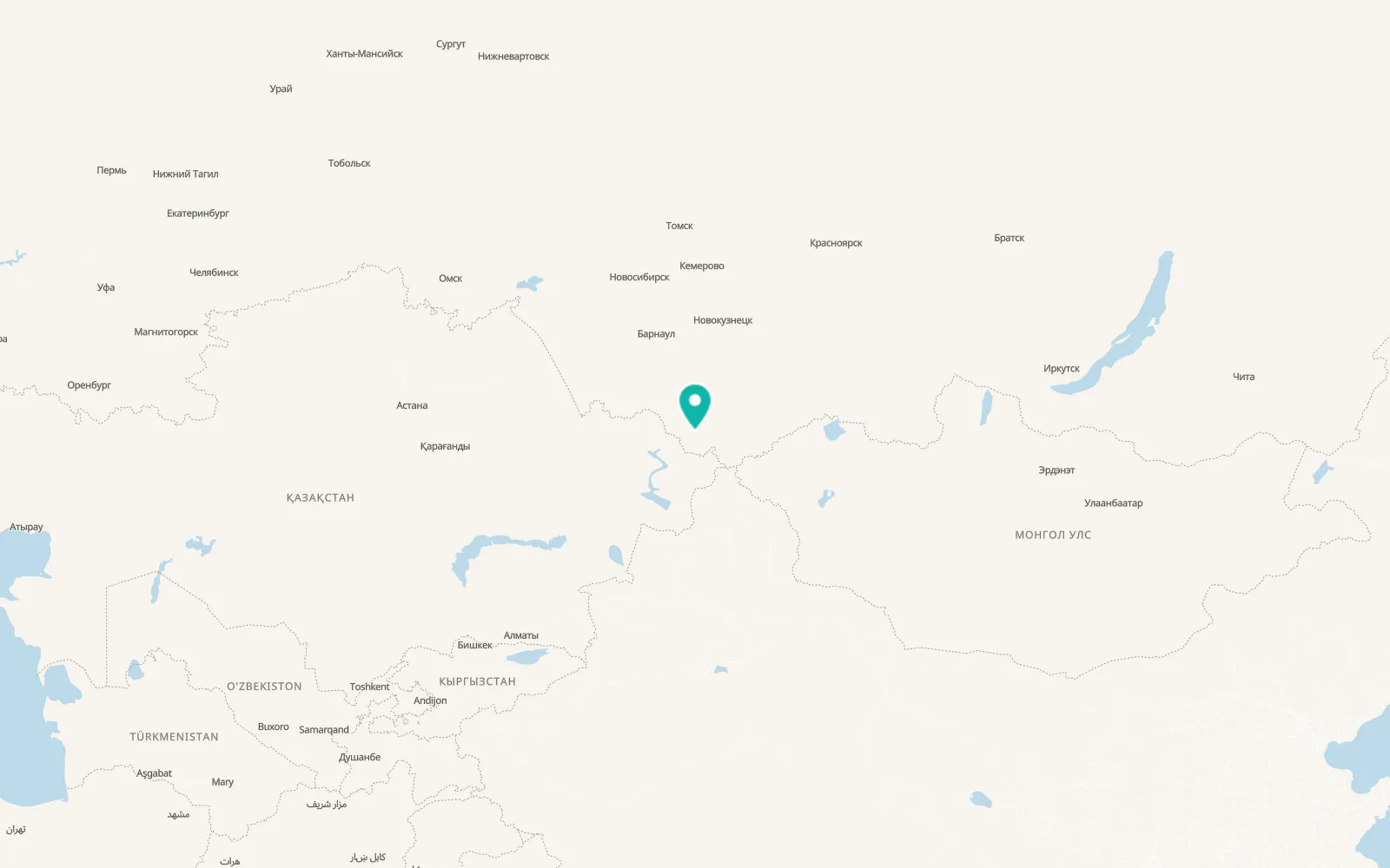 Map of Verkhniy Uymon