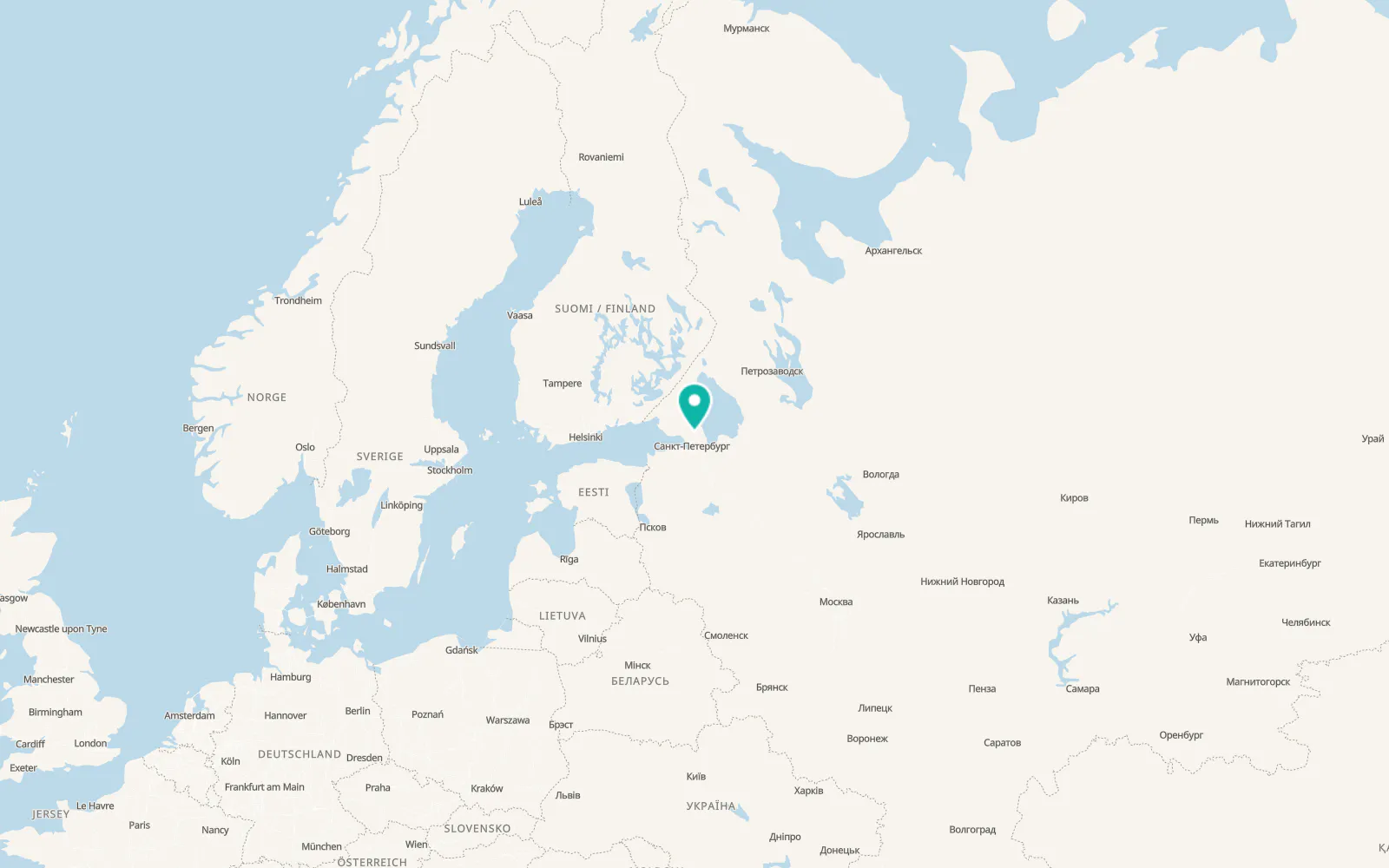 Map of Verkhniye Osel’ki