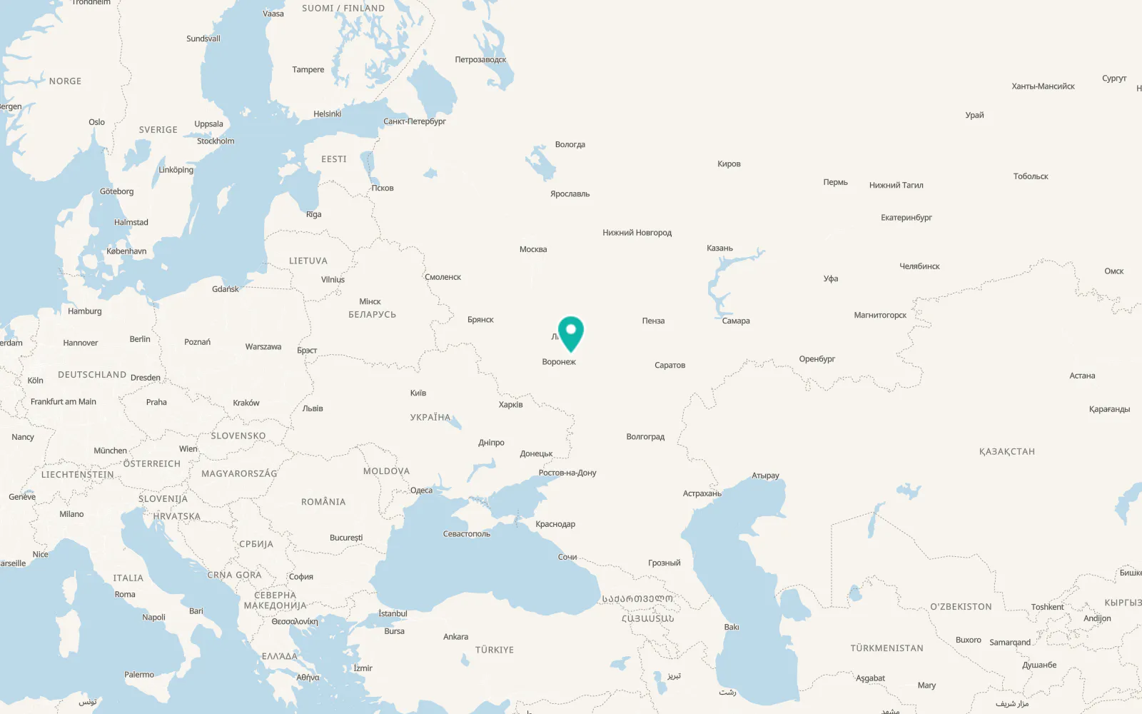 Map of Verkhnyaya Khava