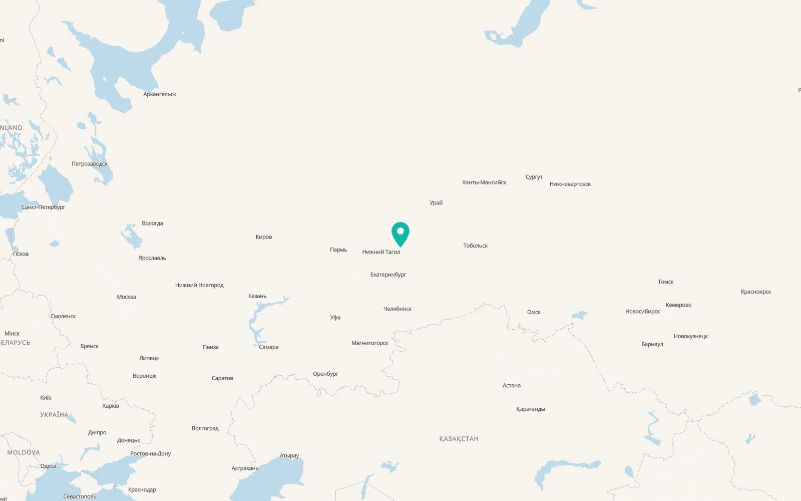 Map of Verkhnyaya Sinyachikha